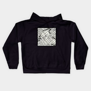 Black and White Depth Kids Hoodie